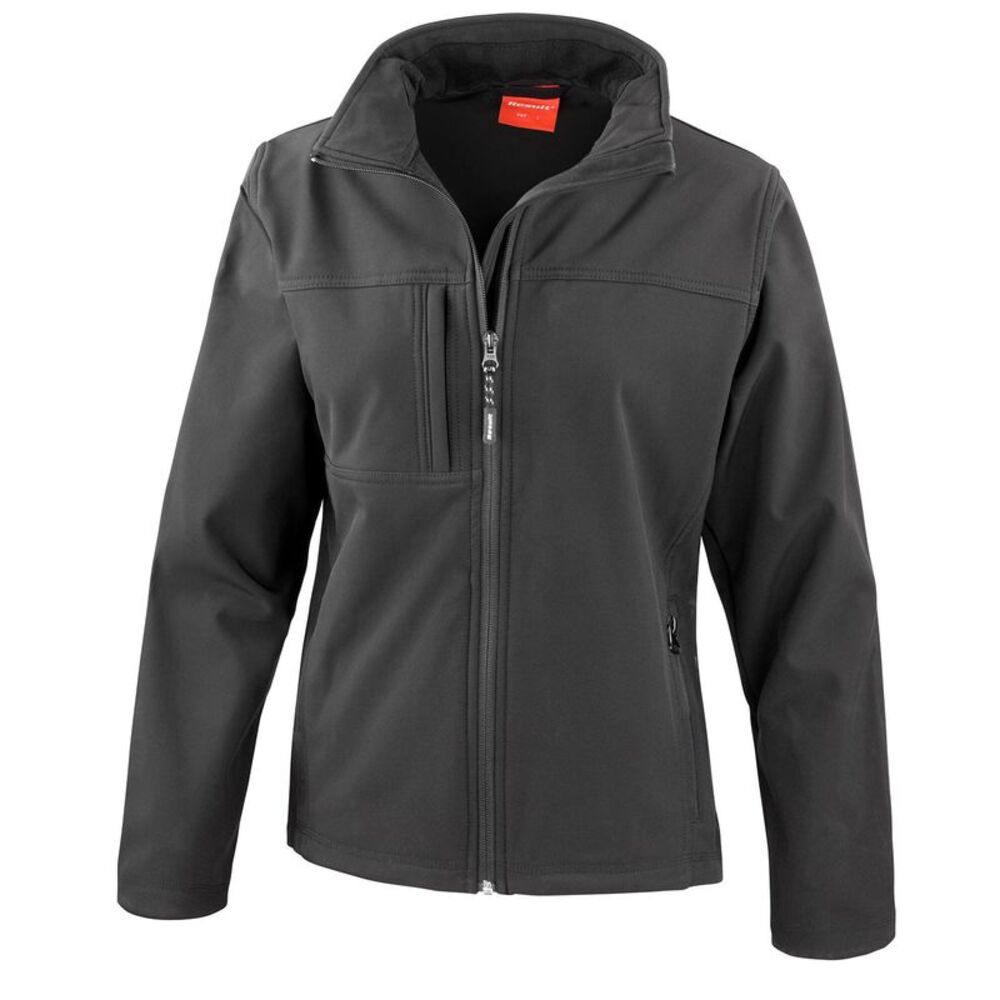 Result Womens/Ladies Classic Soft Shell Jacket / Black